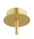 Preston 5 Light Multi Arm Pendant Ceiling Light Brushed Brass Opal Glass Shade E14-7