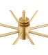 Preston 8 Light Multi Arm Pendant Ceiling Light Brushed Brass Opal Glass Shade E14-6