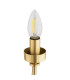 Preston 5 Light Multi Arm Pendant Ceiling Light Brushed Brass Opal Glass Shade E14-8