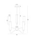Preston 5 Light Multi Arm Pendant Ceiling Light Brushed Brass Opal Glass Shade E14-9
