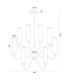 Preston 8 Light Multi Arm Pendant Ceiling Light Brushed Brass Opal Glass Shade E14-11