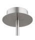 Preston 5 Light Multi Arm Pendant Ceiling Light Brushed Nickel Opal Glass Shade E14-8