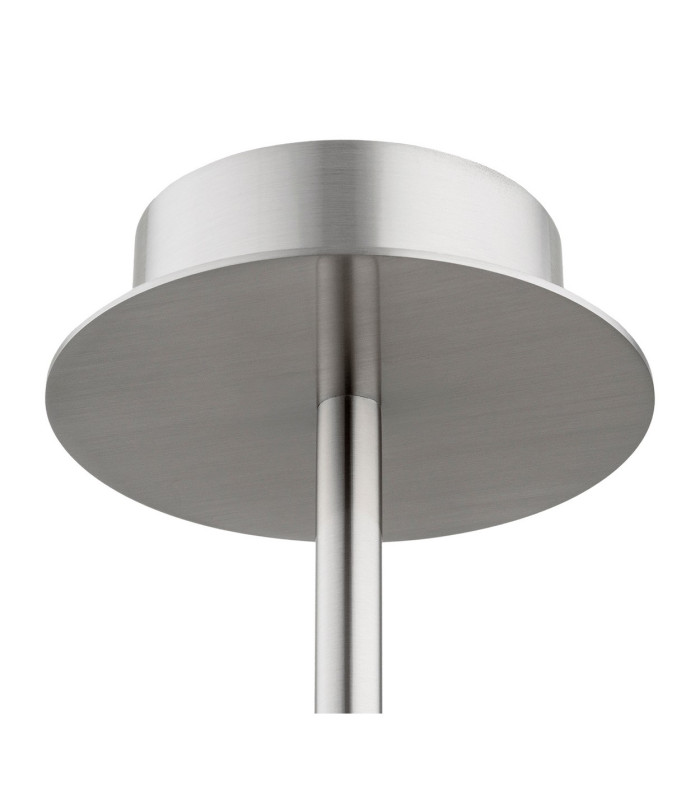 Preston 5 Light Multi Arm Pendant Ceiling Light Brushed Nickel Opal Glass Shade E14-8