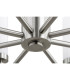 Preston 12 Light Multi Arm Pendant Ceiling Light Brushed Nickel Opal Glass Shade E14-9