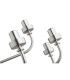 Preston 12 Light Multi Arm Pendant Ceiling Light Brushed Nickel Opal Glass Shade E14-13