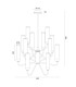 Preston 12 Light Multi Arm Pendant Ceiling Light Brushed Nickel Opal Glass Shade E14-14