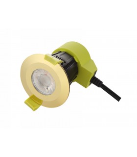 Dimmable LED Recessed Downlight, Polished Brass, 38 deg. Beam Angle, 760lm, 2700K, IP65, DRIVER INCLUDED - 2