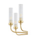Preston 8 Light Multi Arm Pendant Ceiling Light Brushed Brass Clear Glass Shade E14-6