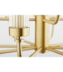 Preston 12 Light Multi Arm Pendant Ceiling Light Brushed Brass Clear Glass Shade E14-6
