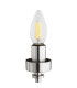 Preston 8 Light Multi Arm Pendant Ceiling Light Brushed Nickel Clear Glass Shade E14-8