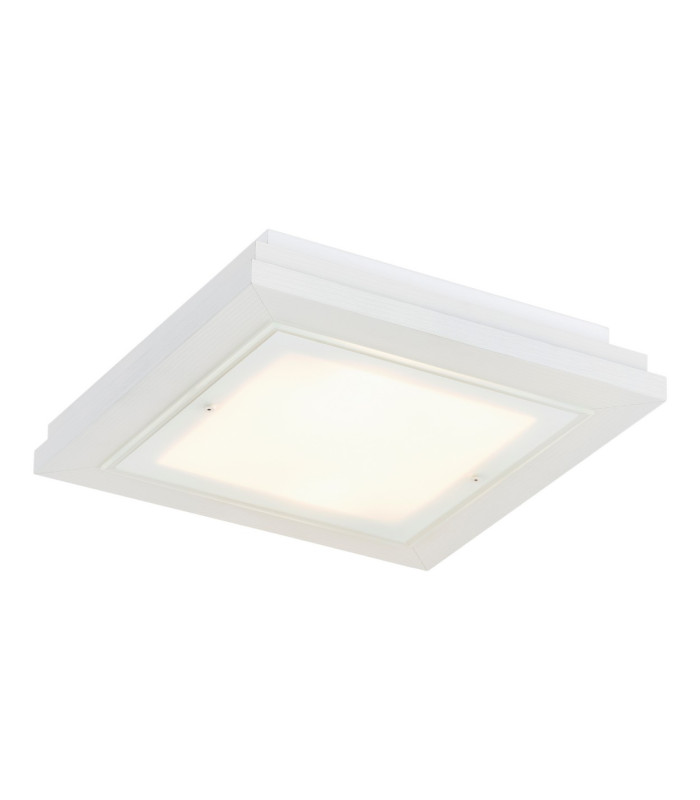 Tabor 42cm Flush Ceiling Light Cream White E27-1