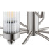 Preston 12 Light Multi Arm Pendant Ceiling Light Brushed Nickel Clear Glass Shade E14-8