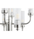 Preston 12 Light Multi Arm Pendant Ceiling Light Brushed Nickel Clear Glass Shade E14-9