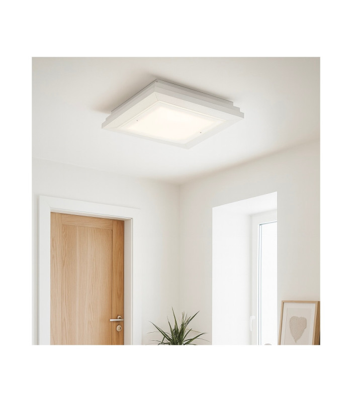 Tabor 52cm Flush Ceiling Light Cream White E27-2