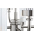 Preston 12 Light Multi Arm Pendant Ceiling Light Brushed Nickel Clear Glass Shade E14-12