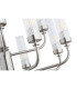 Preston 12 Light Multi Arm Pendant Ceiling Light Brushed Nickel Clear Glass Shade E14-13