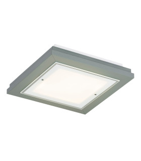 Tabor 32cm Flush Ceiling Light Dark Sage E27-1
