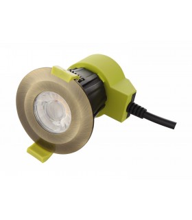 Dimmable LED Recessed Downlight, Antique Brass, 38 deg. Beam Angle, 760lm, 2700K, IP65, DRIVER INCLUDED - 2