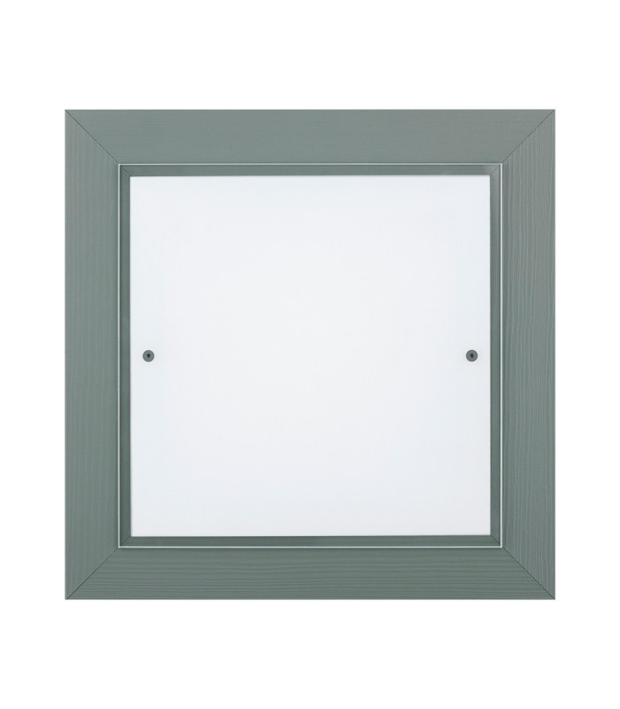 Tabor 42cm Flush Ceiling Light Dark Sage E27-5