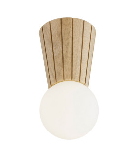 Volante Globe Ceiling Light Light Wood Natural Oak G9 IP44-1