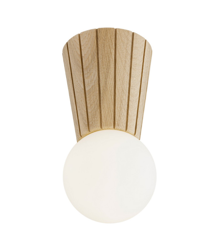 Volante Globe Ceiling Light Light Wood Natural Oak G9 IP44-1