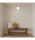 Volante Globe Ceiling Light Light Wood Natural Oak G9 IP44-2