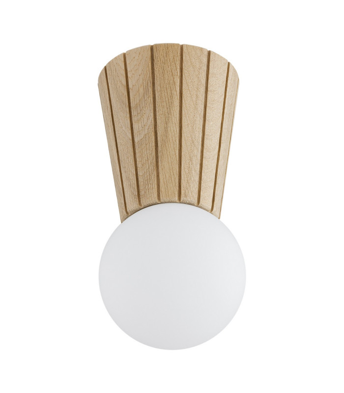 Volante Globe Ceiling Light Light Wood Natural Oak G9 IP44-3