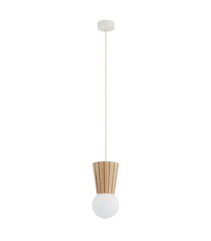 Volante Globe Pendant Ceiling Light Light Wood Natural Oak G9 IP44-3