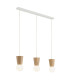 Volante Bar Pendant Ceiling Light Light Wood Natural Oak Opal Shade G9 IP44-1