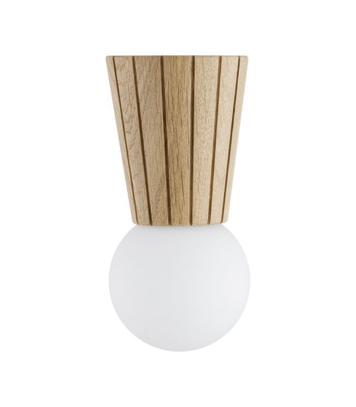 Volante Globe Ceiling Light Light Wood Natural Oak G9 IP44-5
