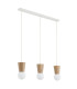 Volante Bar Pendant Ceiling Light Light Wood Natural Oak Opal Shade G9 IP44-3
