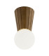 Volante Globe Ceiling Light Dark Wood Dark Honey Oak G9 IP44-1