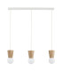 Volante Bar Pendant Ceiling Light Light Wood Natural Oak Opal Shade G9 IP44-6