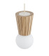 Volante Bar Pendant Ceiling Light Light Wood Natural Oak Opal Shade G9 IP44-7