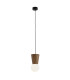 Volante Globe Pendant Ceiling Light Dark Wood Dark Honey Oak G9 IP44-1