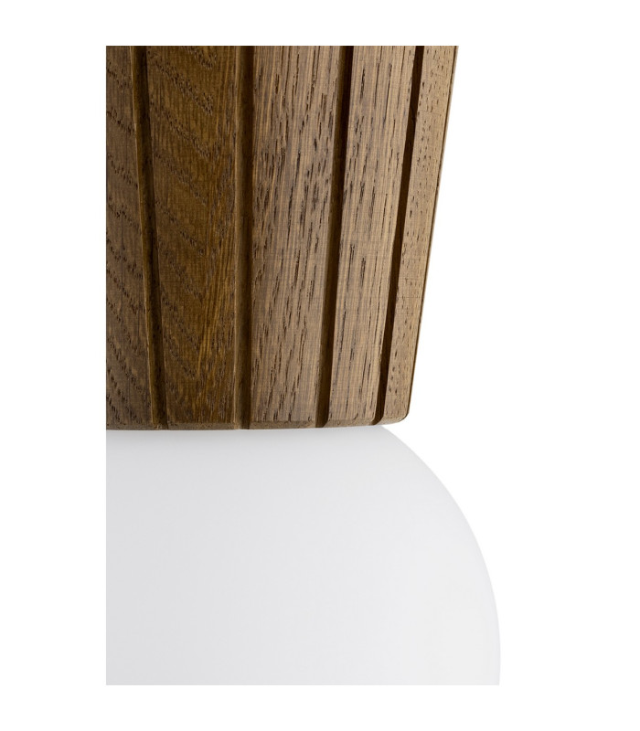Volante Globe Ceiling Light Dark Wood Dark Honey Oak G9 IP44-4