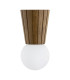 Volante Globe Ceiling Light Dark Wood Dark Honey Oak G9 IP44-5