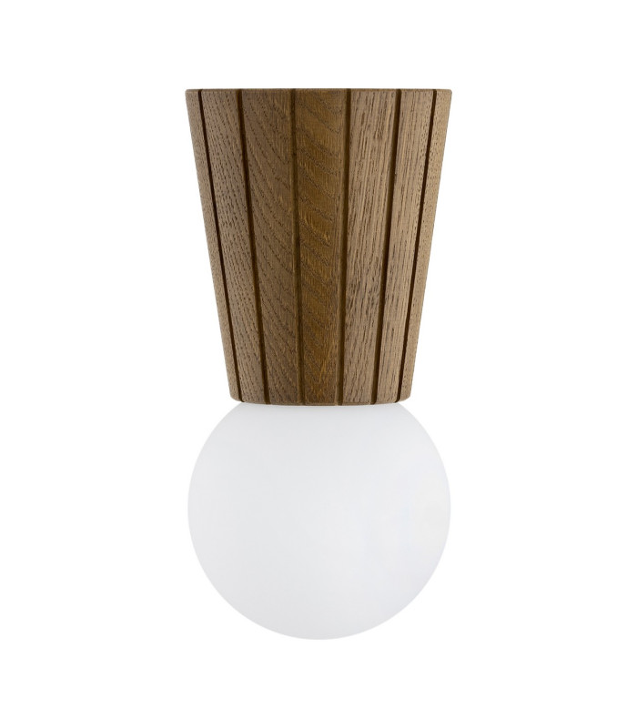 Volante Globe Ceiling Light Dark Wood Dark Honey Oak G9 IP44-5