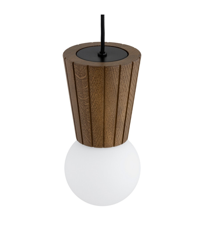 Volante Globe Pendant Ceiling Light Dark Wood Dark Honey Oak G9 IP44-5