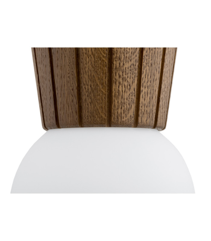 Volante Globe Pendant Ceiling Light Dark Wood Dark Honey Oak G9 IP44-6
