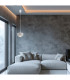 Tevo Slim Pendant Ceiling Light Sand Cashmere Opal Matte G9-8