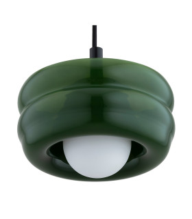 Tevo Slim Pendant Ceiling Light Bottle Green Opal Matte G9-2