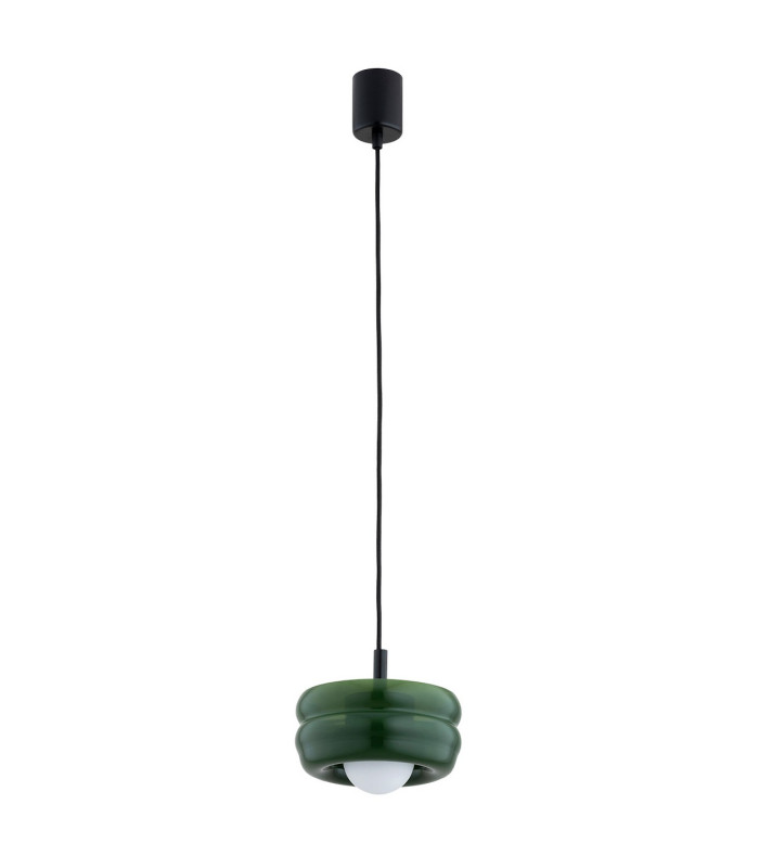Tevo Slim Pendant Ceiling Light Bottle Green Opal Matte G9-3