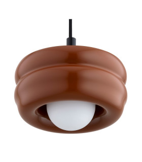 Tevo Slim Pendant Ceiling Light Terracotta Opal Matte G9-2