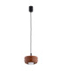 Tevo Slim Pendant Ceiling Light Terracotta Opal Matte G9-4