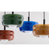 Tevo Slim Pendant Ceiling Light Bottle Green Opal Matte G9-7