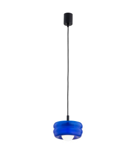 Tevo Slim Pendant Ceiling Light Cobalt Opal Matte G9-1