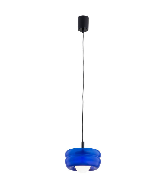 Tevo Slim Pendant Ceiling Light Cobalt Opal Matte G9-1