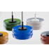 Tevo Slim Pendant Ceiling Light Cobalt Opal Matte G9-4