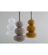 Orlando Slim Pendant Ceiling Light Cashmere Gloss GU10-4